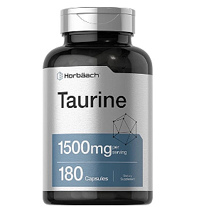 Taurina, 1500mg, 180 Cápsulas, Horbaach