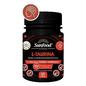 L-Taurina, 1000mg, 60 Cápsulas, Sunfood
