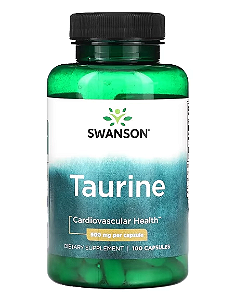 Taurina, 500mg, 100 Cápsulas, Swanson