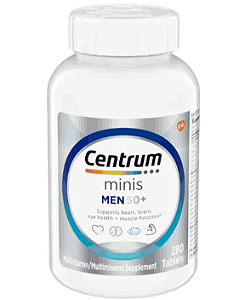 Centrum Minis Silver, Homens 50+, 280 Comprimidos