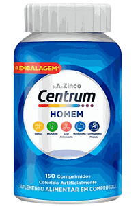 Multivitamínico Centrum Homem, 150 comprimidos, Formula Nacional