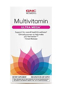Multivitamínico Ultra Mega, 180 Cápsulas, GNC