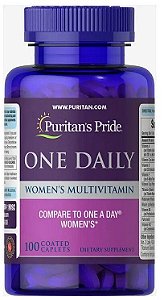 Multivitamínico Diário para Mulheres, 100 Cápsulas, Puritans Pride
