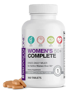 Multivitamínico One Daily Womens 50+, 360 Comprimidos, Bronson
