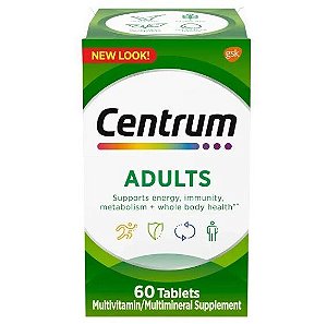 Centrum Adults, 60 comprimidos, Importado