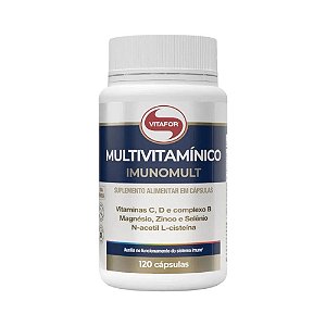 Imunomult Multivitamínico - 120 Cápsulas, 1000mg - Vitafor