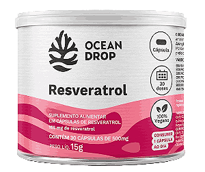 Resveratrol 165mg, 30 cápsulas, Ocean Drop