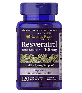 Resveratrol 100mg, 120 Cápsulas, Puritan's Pride
