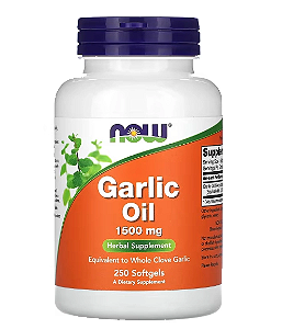 Óleo de Alho, Garlic,1500mg, 250 Cápsulas, Now