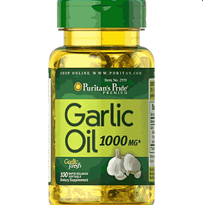 Óleo de alho, 1000mg, 100 Capsulas, Puritan's Pride