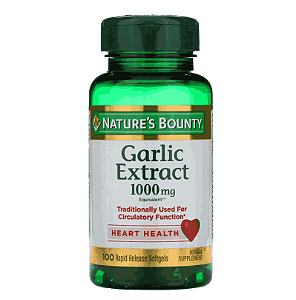 Oleo de alho (Garlic Extract), 1.000mg, 100 cápsulas, Nature's Bounty