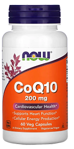 Coenzima CoQ10, 200mg, 60 Cápsulas, Now