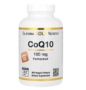 Coenzima CoQ10 100mg, Ubiquinona USP, 360 Cápsulas, California Gold Nutrition