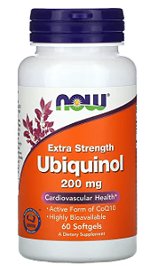 Ubiquinol 200mg, 60 Cápsulas, Now