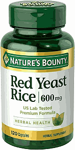 Red Yeast Rice, 600mg, 120 cápsulas, Nature's Bounty