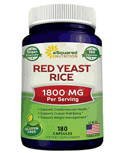 Red Yeast Rice, Arroz com Fermento Vermelho, 180 Cápsulas, aSquared Nutrition