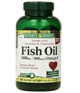 Fish Oil, Óleo de Peixe Ômega-3 1400mg, 130 Softgels, Nature's Bounty