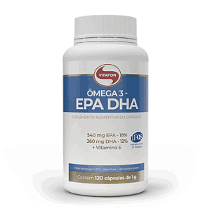Ômega 3 EPA 540MG/ DHA 360MG, 120 Cápsulas, Vitafor