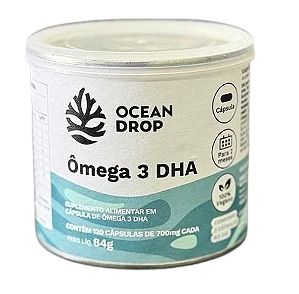 Ômega-3 DHA, 120 Cápsulas, Ocean Drop