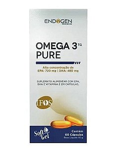 Ômega-3 TG Pure, 60 Cápsulas, Endogen