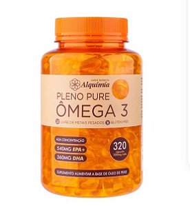 Ômega 3 Pleno Pure, EPA 540mg, DHA 360mg, 320 Capsulas, Alquimia