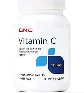 Vitamina C, 500mg, 250 comprimidos, GNC