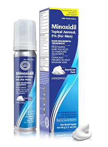 Minoxidil for Men 5%, Aerosol foam, Tratamento para Crescimento Capilar Masculino, 60g, TARO