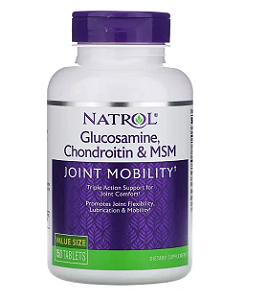 Glucosamine, Chondroitin & MSM, 150 Comprimidos, Natrol