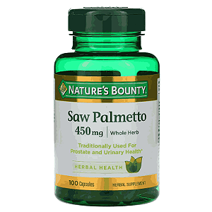 Saw Palmetto, 450 mg, 100 Cápsulas, Nature's Bounty