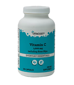 Vitacost Vitamina C 1000 mg com Rose Hips – 250 cápsulas