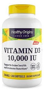 Vitamina D3 10000UI, 360 Softgels, Healthy Origins