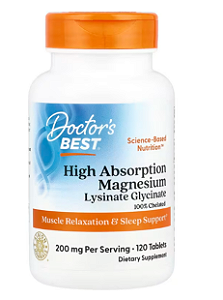 Magnésio de Alta Absorção, 100mg, 120 Comprimidos, Doctor's Best