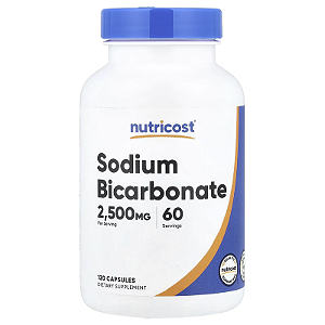Bicarbonato de Sódio 2,500mg 120 Cápsulas - Nutricost