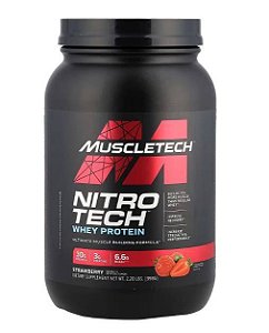 Whey Regular NitroTech 900g Morango – MuscleTech