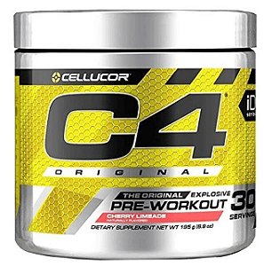 Pré-Treino C4, 195g, Sabor Cherry Lemonade, Cellucor