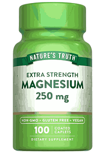 Magnésio 250mg, 100 Cápsulas, Nature's Truth
