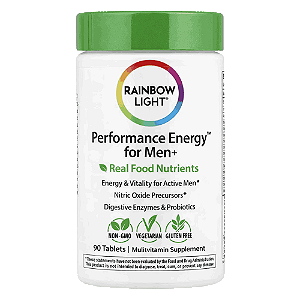 Performance Energy for Men+, 90 Comprimidos - Rainbow Light
