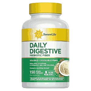 Daily Digestive, Prebiotic Fiber, 150 Cápsulas, Renew Life