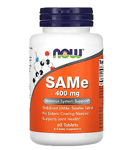 SAMe 400mg, 60 Comprimidos, Now