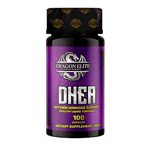 DHEA, Suporte Hormonal E Envelhecimento Saudável, 25mg, 100 Cápsulas, Dragon elite