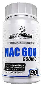Nac 600mg, 90 Cápsulas, Bull Pharma