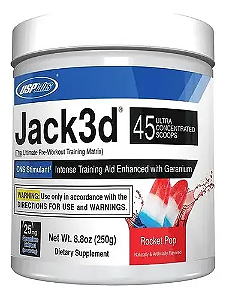 Pré-treino Jack3d, 250g Sabor Rocket pop, Hi-Tech Pharma