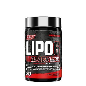 Lipo 6 Black, Emagrecedor Ultra Concentrado, 30 Cápsulas, Nutrex