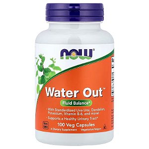 Water Out, Equilíbrio de Fluidos, 100 Cápsulas, Now Foods