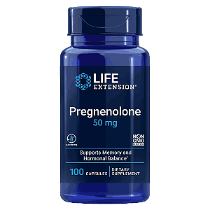 PREGNENOLONA 50MG 100CAPS - LIFE EXTENSION PREGNENOLONE - PREGNENOLONA 100MG 100CAPS