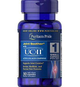 UC-II, 40mg, Colágeno Tipo II, Não desnaturado, 30 Cápsulas, Puritan's Pride