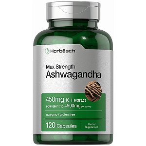 Ashwagandha, 450MG, 120 cápsulas, Horbaach