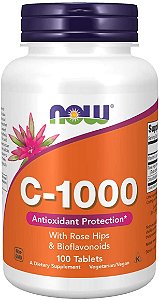 Vitamina C-1000 (100 cápsulas) - Now Foods