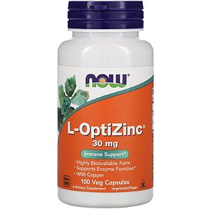 L-Optizinc 30mg (100 cápsulas) - Now Foods