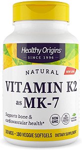 Vitamina K2 Mk7 100mcg Healthy Origins 180caps